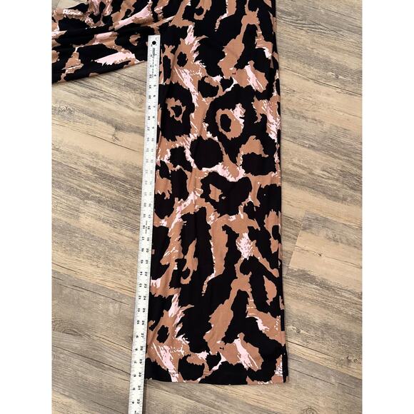 DVF x Target Halter Leopard Neutral Jumpsuit XXS Diane Von Furstenburg Pockets - Picture 2 of 6